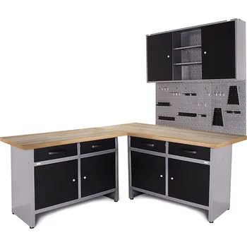 Dílenský stůl OLKIGROUP Dílenský rohový ponk KLASIK I FULL (4dílná sestava) 465