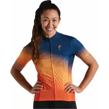 cyklistický dres Dres Specialized dámský RBX COMP JERSEY SS WMN ORGSNST/DKBLU , velikost S