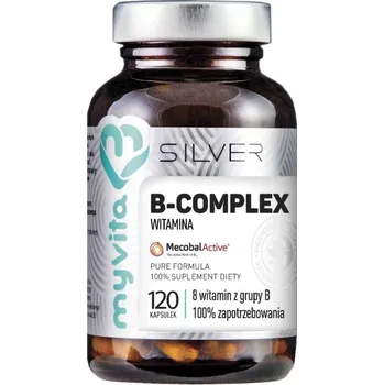 MyVita SILVER Vitamín B-Komplex 100% 120 kapslí