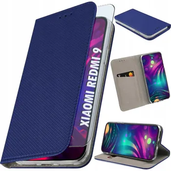 Pouzdro na mobilní telefon Flipové pouzdro pro Xiaomi Redmi 9 + Sklo 9H - Pouzdro Magnetické