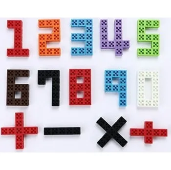 Hlavolam MAGBUILDER SMARTBLOCK Hlavolam a stavebnice - Počítání a písmena 196 dílků