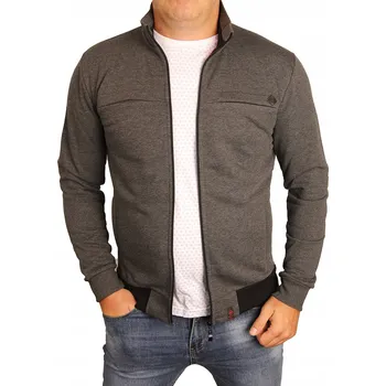 Pánská mikina Pánská mikina grafitová na zip, klasický střih, česká bavlna, velikost L (27)