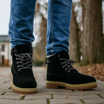 Pánská zimní obuv Pánské FARMÁŘKY 551 - černé Velikost pánská obuv: EU 40