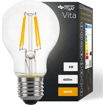 Žárovka LED žárovka E27 FILAMENT 6W neutrální bílá 4000K EDISON RETRO DEKORATIVNÍ