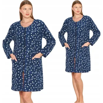 Dámský župan Morella dámský župan ke kolenům, tmavě modrý, velikost S/M