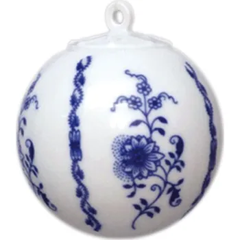 Vánoční ozdoba Český porcelán Dubí Cibulák Dubí Vánoční ozdoba - koule malá C67 - cibulový porcelán 10635 5.799999713897705 cm