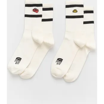 Pánská móda The North Face Everyday Crew Tnf Icons 2P (white dune) M, bílá