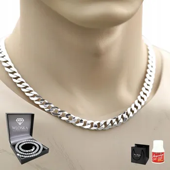 Řetízek ELEGANCKI Łańcuszek Srebrny Męski SREBRO 925 Řetěz PLNÝ 6 mm DIAMANTOVÝ