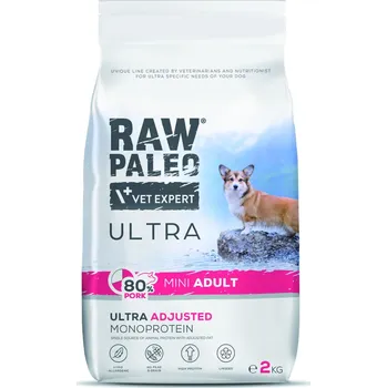Krmivo pro psa RAW PALEO ULTRA PORK MINI ADULT 2 kg - suché granule s vepřovým masem pro dospělé psy malých plemen