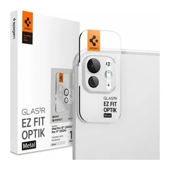 Spigen Glass tR EZ Fit Optik Metal 1 Pack ochranné sklo čoček pro Apple iPad Pro 13" (2024) & 11" (2024) stříbrná