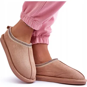 Dámská obuv Pantofle Teplé papuče typu Mukluki Domácí Khaki 36