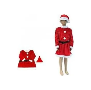 Karnevalový kostým Strój Pani Mikołajowej welurowy 10-13lat