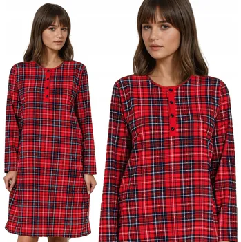 Dámská noční košile TĚHOTENSKÁ NOČNÍ NA KOJENÍ PYŽAMO S DLOUHÝM RUKÁVEM M