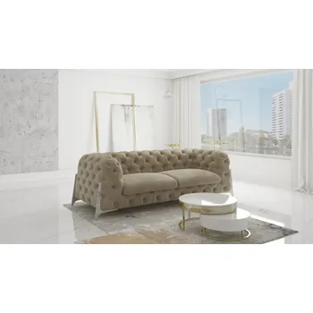 Sedací souprava Luxusní pohovka pro 3 MIAMI S3 Barva: Béžová