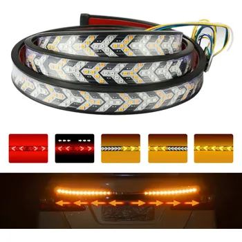 LED pásek 1 m 12V/24V 25W Plynulý blinkr a brzdové světlo pro zadní výklopné dveře automobilu Univerzální bezpečnostní osvětlení