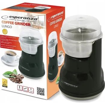 Mlýnek na kávu Elektrický mlýnek Esperanza Lungo 160 W černý