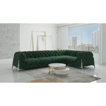 Sedací souprava Luxusní sedací souprava MIAMI L 328x205 Barva: Zelená