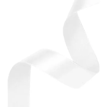 Stuha Saténová stuha - bílá 2,5 cm x 23 m