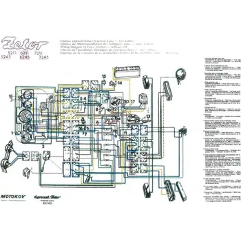 Oprava karosérie Schéma elektorinstalace pro Zetor 5211-7245 | V09; 222.212.010 | AGROAD