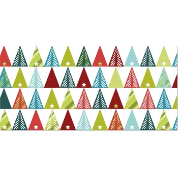 Party dekorace Vánoční obálka na peníze - Barevné stromky