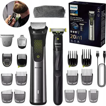 Holicí strojek Philips MG9553/15 Sada holicí strojek Philips Zastřihovač 20v1 Bezdrátový Strojek OneBlade Sada