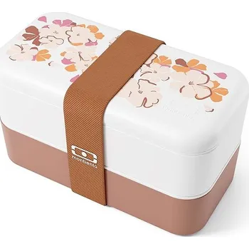 Svačinový box MonBento Svačinový bento box Original the Spring, květiny