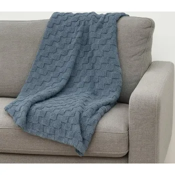 Přehoz na lůžko Mikroplyšová deka 200 x 230 cm Soft dream- Fialová