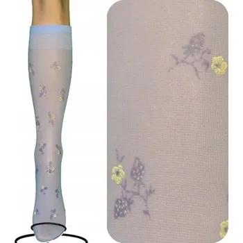 Podprsenka VZOROVANÉ PODKOLENKY CALZAMIA LYCRA UNIVERZÁLNÍ VELIKOST