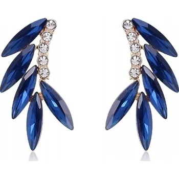 Náušnice Zlaté dámské náušnice s drobnými zirkony, vhodné k šatům na svatební hostina