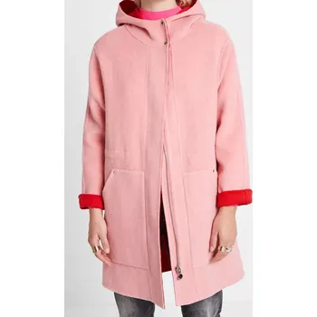 Dámský kabát Vlněný kabát Desigual, L (Dámský luxusní kabát značky Desigual )