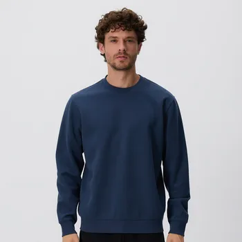 Pánská mikina Reserved - Strukturovaná mikina - tmavomodrá - 8090H-96X - 8090H-96X-L