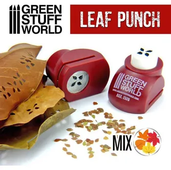 Příslušenství k deskovým hrám Green Stuff World Miniature Leaf Punch RED (Green Stuff World)