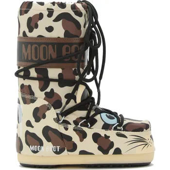 Dívčí sněhule Dětské sněhule Moon Boot ICON ANIMAL-JR-V010 LEOPARD
