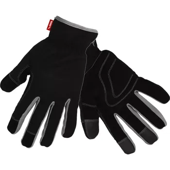 Pracovní rukavice DEDRA pracovní rukavice , PU nubuk, vel.10, konečky prstů pro telefon, BH1016R10