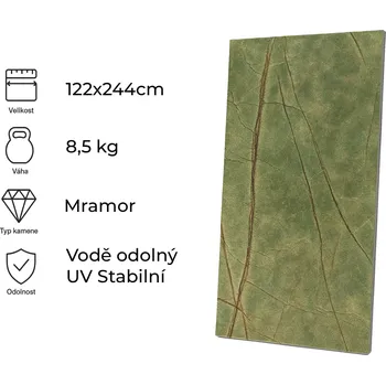 Obklad Kamenná dýha, Rain Forest 122x244cm