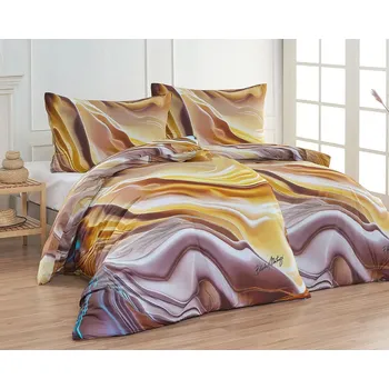 Povlečení Matějovský BLANKA MATRAGI - AURUM béžové 140 x 200, 70 x 90 cm zipový uzávěr