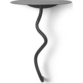 Konferenční stolek Nástěnný stolek ferm LIVING Curvature černá barva 1104267227 99X
