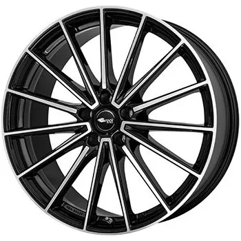 Alu kolo alu-kola BROCK B43 8x20, 5x114.3 ET57, Černý leštěný