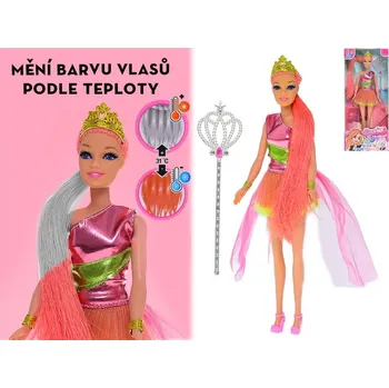 Panenka Panenka 29cm s vlasy měnící barvu a doplňky