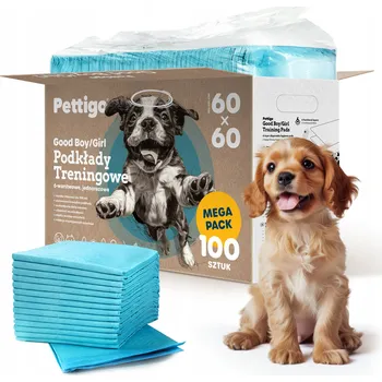 Vrták Absorpční podložky pro zvířata Pettigo 60x60 cm, balení 100 kusů