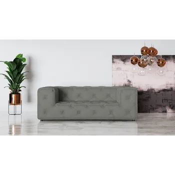 Sedací souprava Pohovka pro 2 FRESCO S2 Barva: Šedá