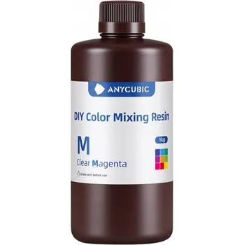 Filament UV Pryskyřice Anycubic DIY Čirá Magenta Růžová 1kg 1l Pro 3D Tiskárny KREATIVNÍ