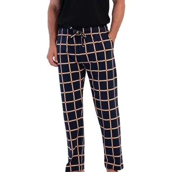 Pánské pyžamo Pánské pyžamové kalhoty 1P1975 modrá l