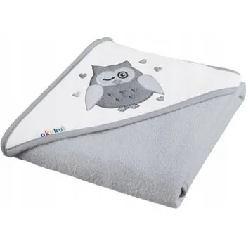 Prostěradlo Deka s kapucí Akuku 80 x 80 cm šedá