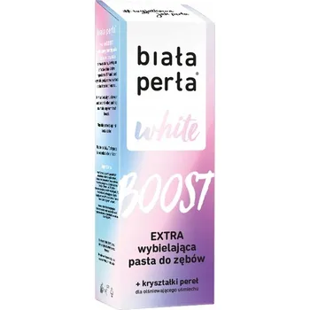 zubní pasta Biała Perła White Boost bělící zubní pasta s křišťály perel 75 ml