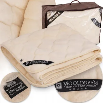 přikrývka PŘIKRÝVKA VLNA KASZMIR CELOROČNÍ TEPLÁ LEHKÁ MĚKKÁ ANTI-ALERGICKÁ 180x200