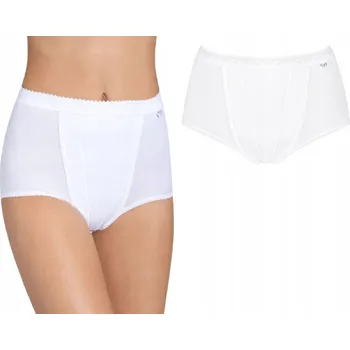 Kalhotky Vysoké stahovací kalhotky SLOGGI CONTROL Maxi, bílé, bavlněné, velikost 42