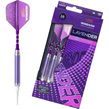 Šipka WINDSON Set šipek LAVENDER 16g Soft Brass FIALOVÁ|ŠEDÁ