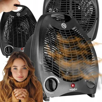 Přímotop TEPLOVZDUŠNÝ VENTILÁTOR OHŘÍVAČ ELEKTRICKÝ 2000W 3 ÚROVNĚ S TERMOSTATEM