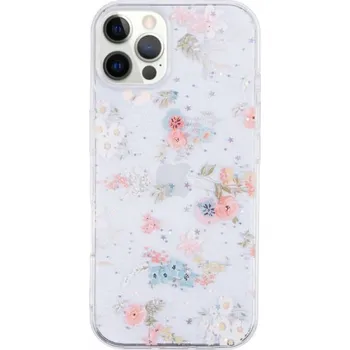Pouzdro na mobilní telefon Třpytivý transparentní kryt pro iPhone 11 Pro - květiny